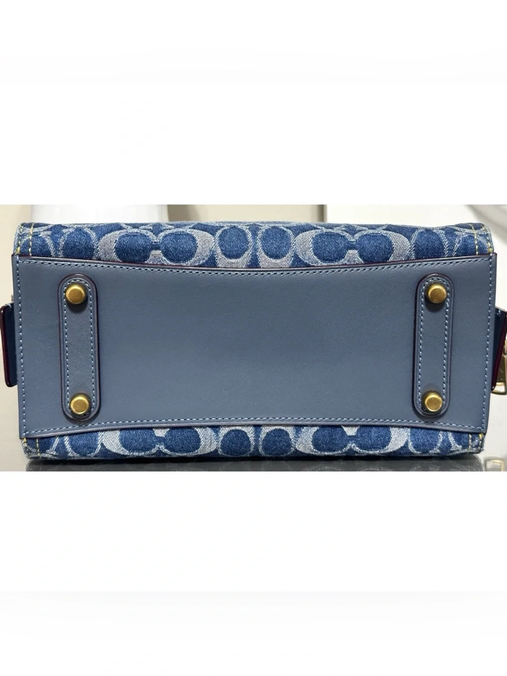 COACH‎ Rogue Bag 25 In Signature Denim, BRASS/ BLUE